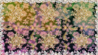 Gri renkler ve altın elementler üzerinde altın pürüzsüz desen. Gri renklerde ve altın elementlerle kusursuz klasik desen. Noel, kar tanesi, yeni yıl.