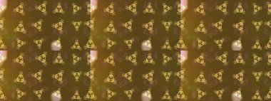 Raster illüstrasyonu. Çizim çiçek deseni duvar kâğıdı olarak kullanılabilir. Kahverengi, yeşil ve sarı renkte çiçekler.