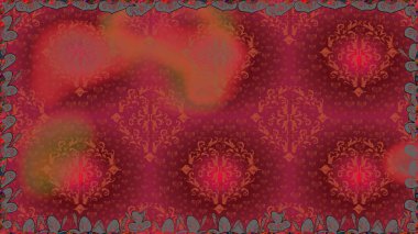 Tomurcukları papatya çiçekleri olan sevimli bir çiçek deseni. Kusursuz bir geçmişi var. Raster illüstrasyonu. Miles Fleur, süslü püslü bir süs. Eski usul. Kumaş, tekstil ve duvar kağıdı baskısı için..