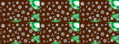 Raster illüstrasyonu. Kar tanesi süsleme deseni. Arkaplanda soyut kar taneleri olan düz tasarım. Kar taneleri arka planda. Kar taneleri deseni.