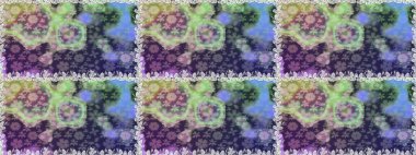 Güzel kumaş deseni. Raster illüstrasyonunda kusursuz çiçek deseni. Düz Çiçek Elementleri Tasarımı. Renkli Bahar Teması Kusursuz Arkaplan.