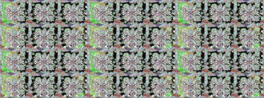 Düz Çiçek Elementleri Tasarımı. Renkli Bahar Temalı Kusursuz Arkaplan. Raster illüstrasyonunda kusursuz çiçek deseni. Tarafsız renklerde çiçekler.