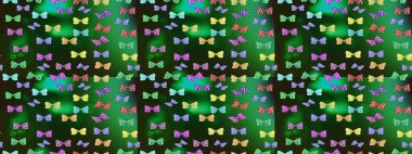 Suluboya soyut parlak desenli kelebek kanatları, retro renkler. Kumaş, tekstil, baskı ve davetiye için arka plan. Yeşil renkli resimler.