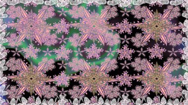 Renkli Bahar Temalı Kusursuz Arkaplan. Çiçeksiz desenli arka plan. Düz Çiçek Elementleri Tasarım Raster illüstrasyonu. Tarafsız renklerde çiçekler.