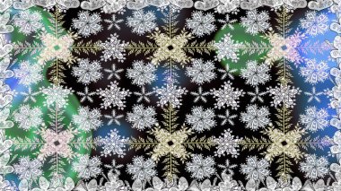 Gri renkli etnik çiçeklerle kusursuz bir desen. Asya Tekstil 'inde Raster Çiçek İllüstrasyonu.