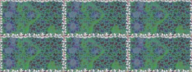 Kelebek tasviri. Sırtın için parlak bir dövme. Mavi arka planda güzel renkli bir kelebek. Tropik gerçekçi kelebek. Raster..