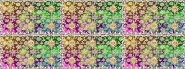 Raster oryantal süs. Altın elementlerle nötr renklerde altın desen. Kusursuz altın desen.