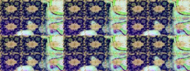 Düz elle çizilmiş klasik koleksiyon. Arkaplan, kumaş, altın duvar kağıdı. Raster Golden eskiz kalıbı. Altın elementlerle mavi renklerde altın desen.