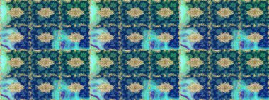 Mavi renkte çizim deseni. Doğu tarzı arabesk tarzında altın elementler. Raster Golden eskiz kalıbı. Altın desenli bukleler çiz.