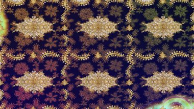 Soyut bir arkaplan çiz. Oriental raster klasik gri ve altın desenli. Raster illüstrasyonu.