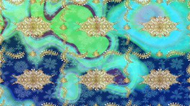 Noel Altın Kar Tanesi eskiz modeli. Sembol bayramı, yeni yıl kutlamaları, altın desenler. Kış kar dokusu duvar kağıdı. Mavi renkte altın kar taneleri.