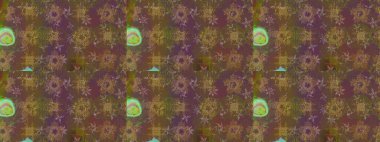 Kahverengi renkte zarif çiçekli suluboya. Raster illüstrasyonu. Düz Çiçek Elementleri Tasarımı. Renkli Bahar Teması çizim şablonu.