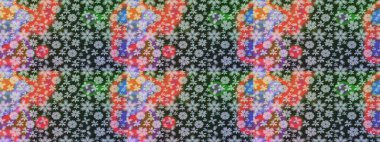 El çizimi çiçek çizimi deseni (fayans). Şirin çiçekli, desenli, gri renkli bir eskiz deseni. Tekstil için suluboya çizim deseni.