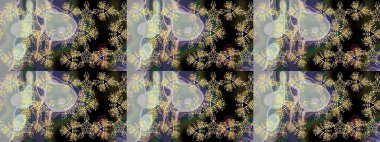 Gri renklerde. Güzel kumaş deseni. Raster illüstrasyonundaki çiçek desenli çizim. Raster illüstrasyonu.