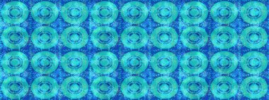 Raster düz çiçek çizim deseni. Mavi renkli çiçekler. Tasarım hediye paketi, tebrik kartları, posterler ve afiş tasarımı.