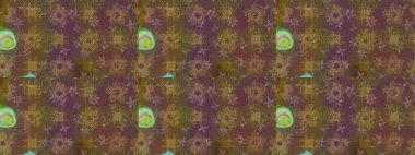 Kahverengi renkte zarif çiçekli suluboya. Raster illüstrasyonu. Düz Çiçek Elementleri Tasarımı. Renkli Bahar Teması çizim şablonu.