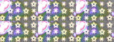 Raster çiçek desenli çiçek deseni, yapraklar, dekoratif elementler, sıçrama, lekeler, el çizimi kontur çizgileri ve Doodle çizim stili, grafik raster çizim çizimi.