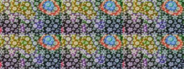 Gri renklerde bahar çiçekleri. Raster illüstrasyonu. Yaprak ve çiçeklerin suluboya resmi, gri renkte çizim deseni.