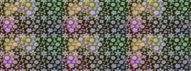 Raster deseni. Süslü kumaş deseni. Çiçekli çiçek deseni, suluboya..