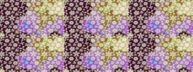 Çiçek arkaplanlı soyut zarafet eskiz deseni. Raster Güzel kumaş deseni.