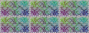 Gri renkli etnik çiçeklerle kusursuz bir desen. Raster Çiçek İllüstrasyonu güzel tekstil..