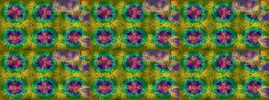 Renkli elementlerle Raster ilginç desen