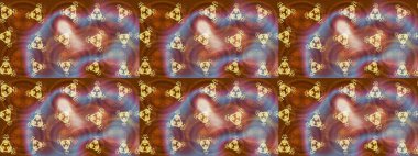 Sanat terapisi tarzı zen çizimler için kahverengi ve nötr mandala şeklinde kar taneleri. El çizimi, dövme stili, kumaş tasarımı ve Raster illüstrasyonunda kartlar..