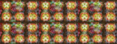 Tekstil için Lacy Fashion Print. Kumaş veya Duvar Kağıdı Tasarımı. Stilize Çiçekler. Raster illüstrasyonu. Mandalas 'ın dekoratif dokusu. Folk Style. Dantelli Kar Tanelerinin Etkisi.