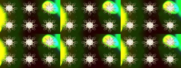 Renkli elementlerle Raster ilginç desen