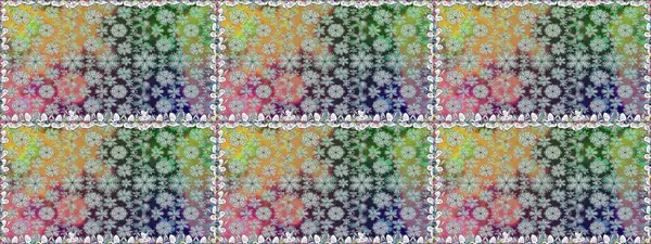 Raster illüstrasyonu. Patlayan çiçekler soyut olarak yerleştirilmiş. Raster deseni. Gri renkte bahar çiçekleri..