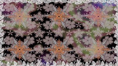 Çiçekler, dallar, bitkiler ve çiçekler. Güzel kumaş deseni. El çizimi. Raster illüstrasyonu.