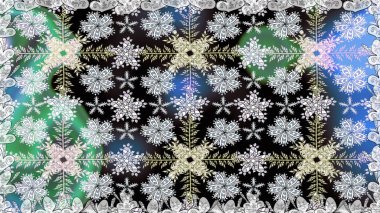 Renkli Yaz Temalı Kusursuz Arkaplan. Düz Çiçek Elementleri Tasarımı. Sevimli çiçek raster deseni. Modaya uygun kumaş deseni.