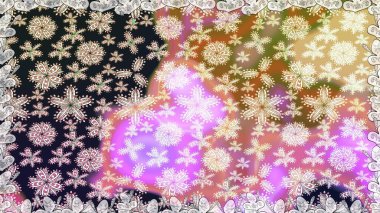 Tarafsız renklerde parlak çiçekli halı ile kusursuz desen.