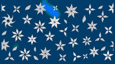 Halk tarzı. Moda baskıları için zarif bir şablon. Modern çiçek arkaplanı. Parlak renkli çiçekleri ve mavi yaprakları olan harika bir çiçek deseni..