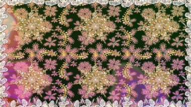 Gri renklerde grafiksel, modern, pürüzsüz desen. Kusursuz çiçek deseni. Kusursuz raster arka plan. Duvar kâğıdı barok, İspanyol kumaşı.