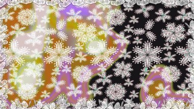 Çiçekli güzel suluboya desen. Tarafsız renklerde. Raster illüstrasyonu.