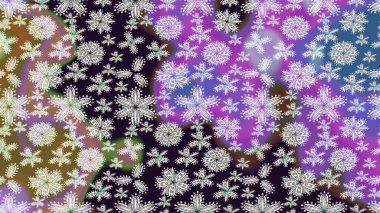 Gri renkli gri papatya deseni. Raster illüstrasyonu. Gri renklerde.