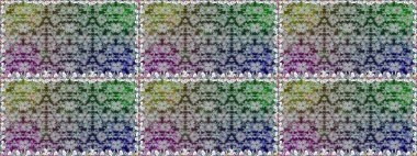 Varicologray raster kusursuz çizim. Birçok gri soyut çiçekli tropik, pürüzsüz desen. Küçük çiçekte sevimli çiçek deseni var..