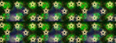 Yeşil, mavi ve gri renkler üzerine şirin soyut kar tanesi raster tasarımı. Düz kar karalama ikonları, yılbaşı afişi için kar taneleri silueti, kartlar. Yeni yıl kar tanesi.