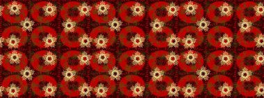 Kar tanesi süs desen. Snowflakes desen. Kar taneleri arka plan. Arka plan üzerinde izole soyut kar taneleri ile düz tasarım. Raster illüstrasyon.