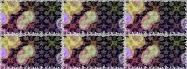 Kumaş, duvar kağıdı ve kağıt üzerine baskı için çiçek açan arka plan. Raster Illustration. Moda grunge arka planda parlak buketler. Vintage tarzında küçük bir çiçek ile sevimli Dikişsiz desen.