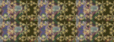 Güzel karalamalı çiçek desenli çizim. Küçük çiçekteki sevimli çiçek deseni. Raster illüstrasyonu. Güzel kumaş deseni.