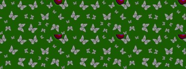 Raster illüstrasyonu. Robot resim. Dekoratif stil. Renkli sayfa dekoratif kelebeği. Soyut renkli arkaplan. Yetişkin ve büyük çocuklar için boyama kitabı.