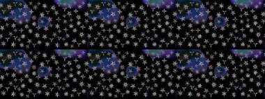 Düz Çiçek Elementleri Tasarımı. Taslak desenli, modaya uygun kumaş deseni. Şirin çiçek elementleri. Raster illüstrasyonu. Renkli Bahar Teması çizim şablonu.