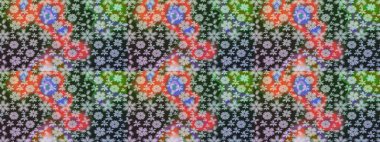 Raster illüstrasyonu. Güzel kumaş deseni. Küçük bir çiçekte eskiz deseni. Güzel çiçek arkaplanı..