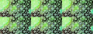 Yeşil renkli çiçekler. Nazikçe, güzel çiçek arkaplanı. Raster çiçek desenli ve çiçekli..