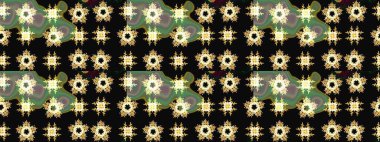 Motley illüstrasyonu. Küçük çiçekte güzel bir desen. Robot resim. Çiçekli yaz çiçekleri. Küçük renkli çiçekler. Moda baskıları için zarif bir şablon.