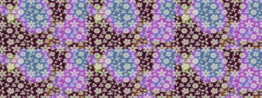 Renkli Bahar Teması eskiz kalıbı. Düz Çiçek Elementleri Tasarımı. Sevimli çiçek raster deseni. Tarafsız renklerde çiçekler.