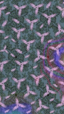 Güzel suluboya yaz çiçekleri deseni..