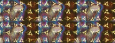 Raster illüstrasyonu. Kışın kahverengi, gri ve bej renklerinde kar tanesinden yapılmış. Düz yatıyordu. Kış konsepti.